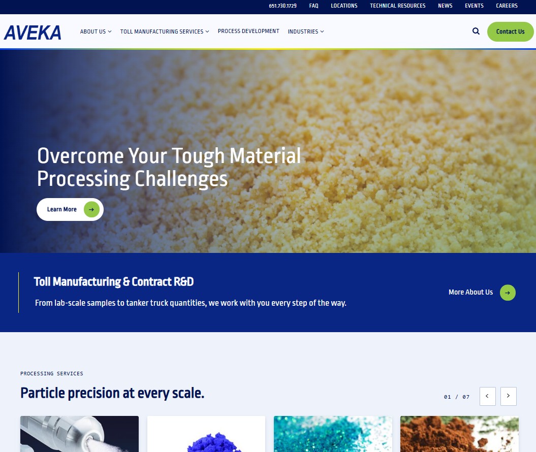 AVEKA Group website preview