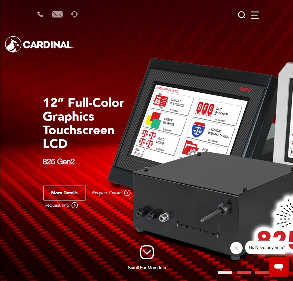 Cardinal/DETECTO website preview