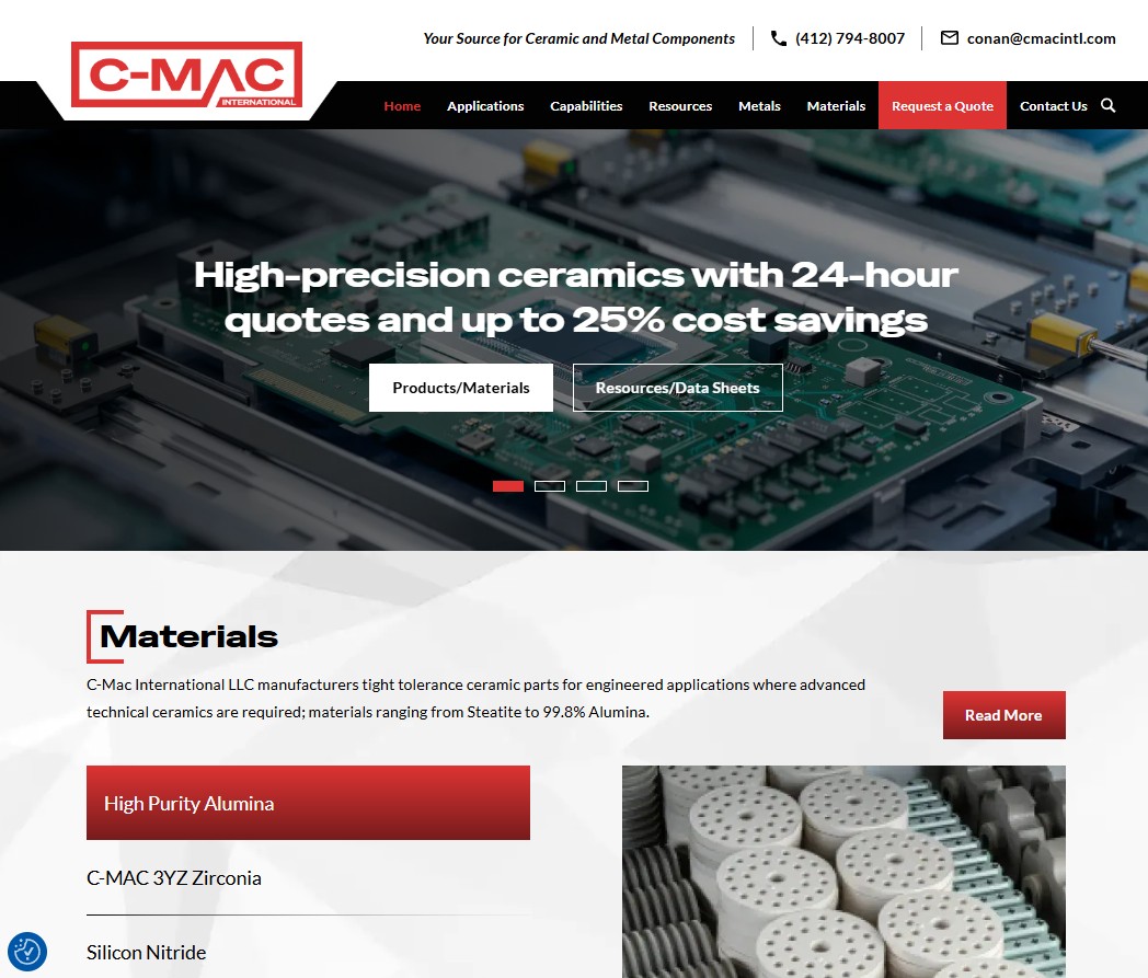 C-Mac International, LLC website preview