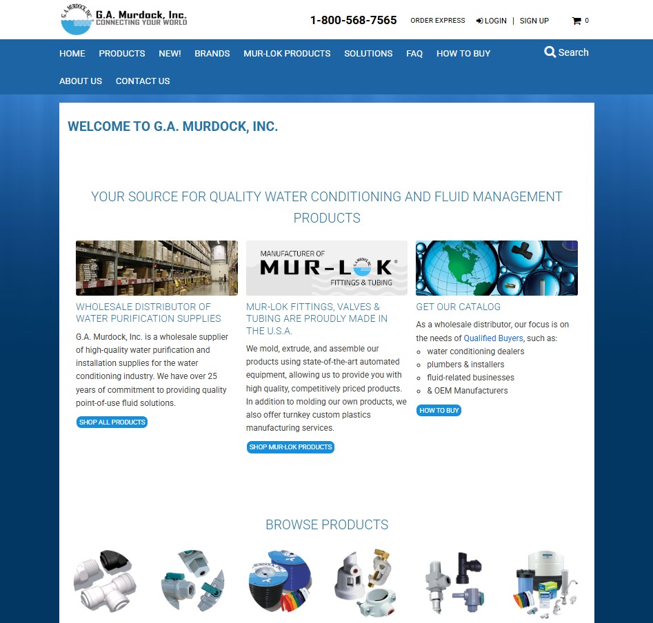 G.A. Murdock, Inc. website preview