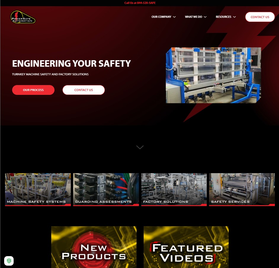 PowerSafe Automation website preview