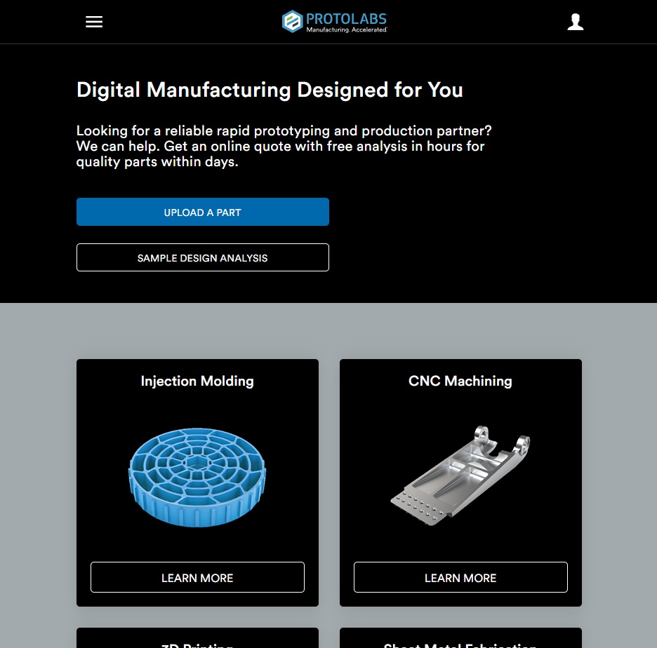 Protolabs website preview